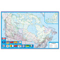 Canada Wall Map 50x32 - Laminated (with Flags) -  MapArt