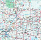 Alberta & Saskatchewan Road Map -  MapArt