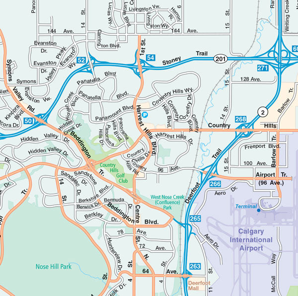Alberta Road Map -  MapArt