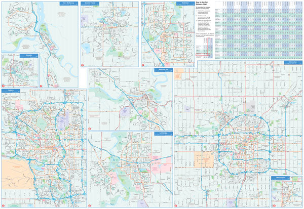 Alberta Road Map -  MapArt