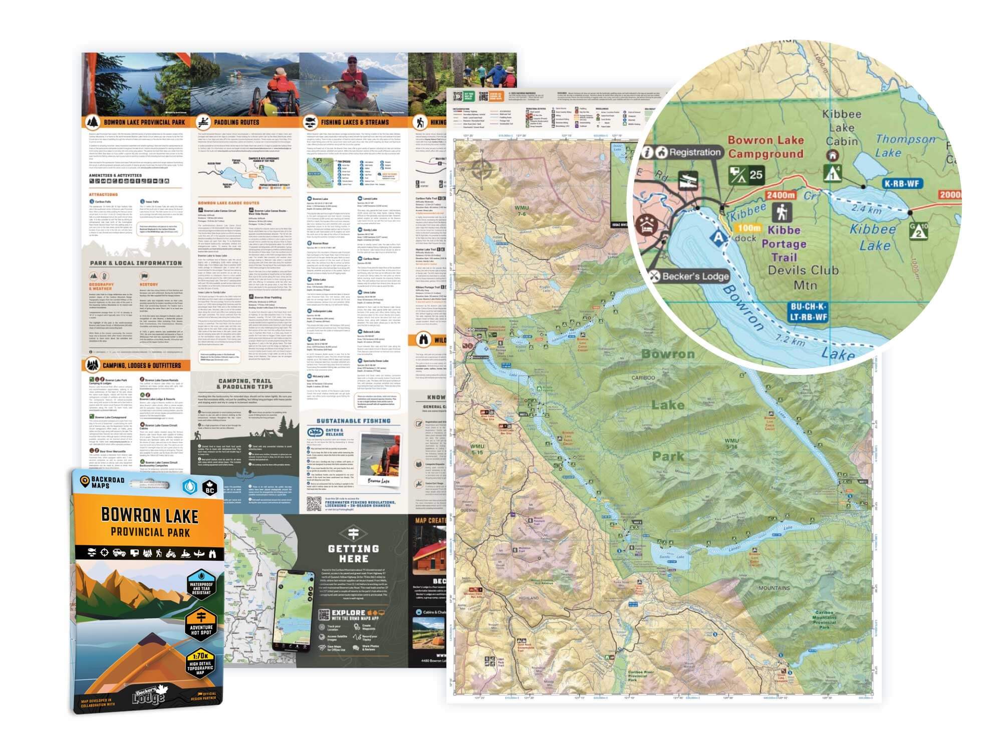 Bowron Lake Provincial Park BC - Destination Map