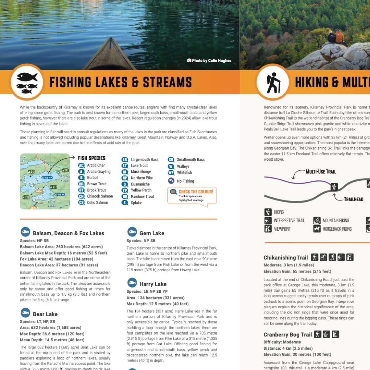 Killarney Provincial Park Ontario - Park Map