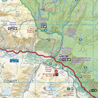 Tweedsmuir Park - Alexander Mackenzie Heritage Trail BC - Park Map