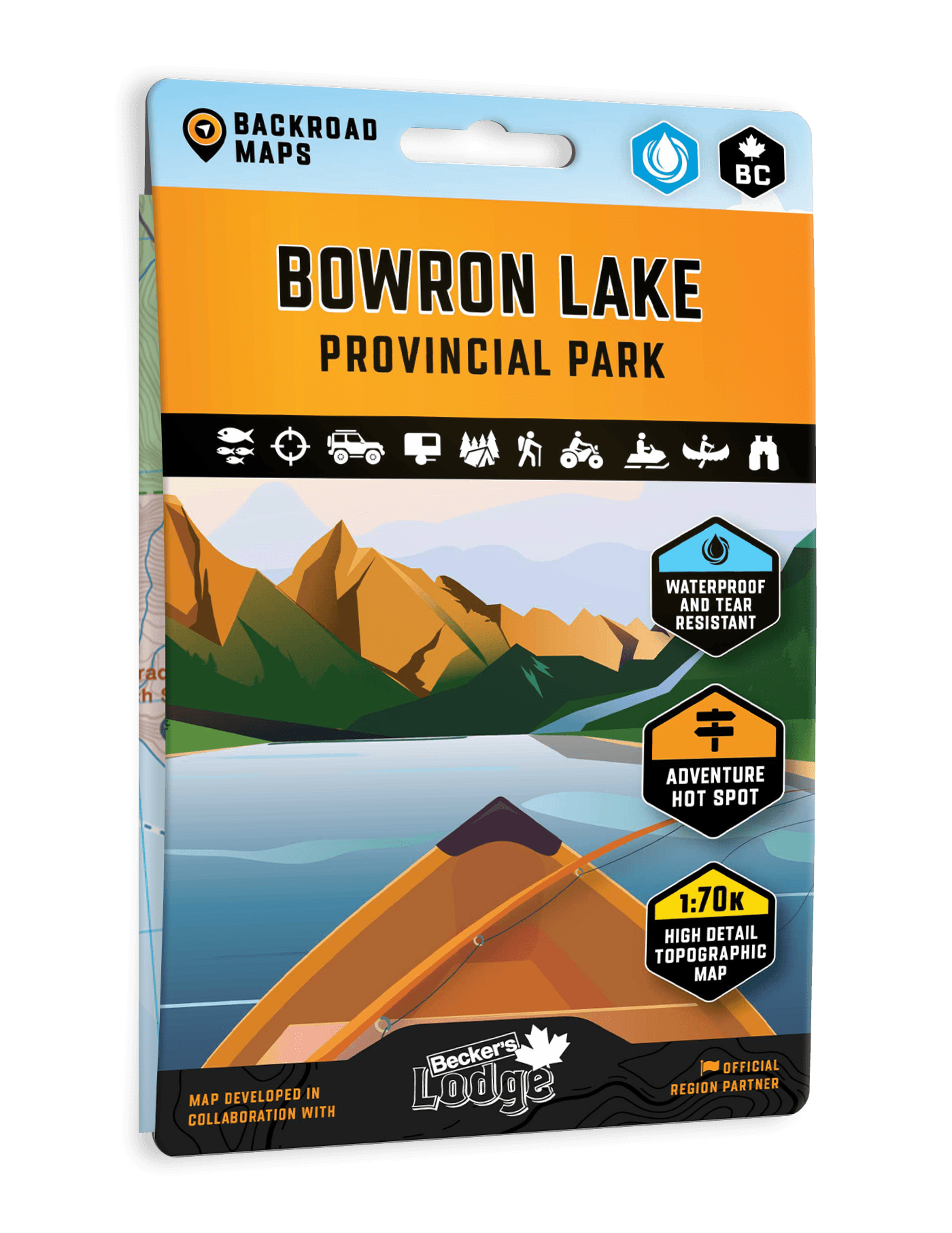Bowron Lake Provincial Park BC - Destination Map