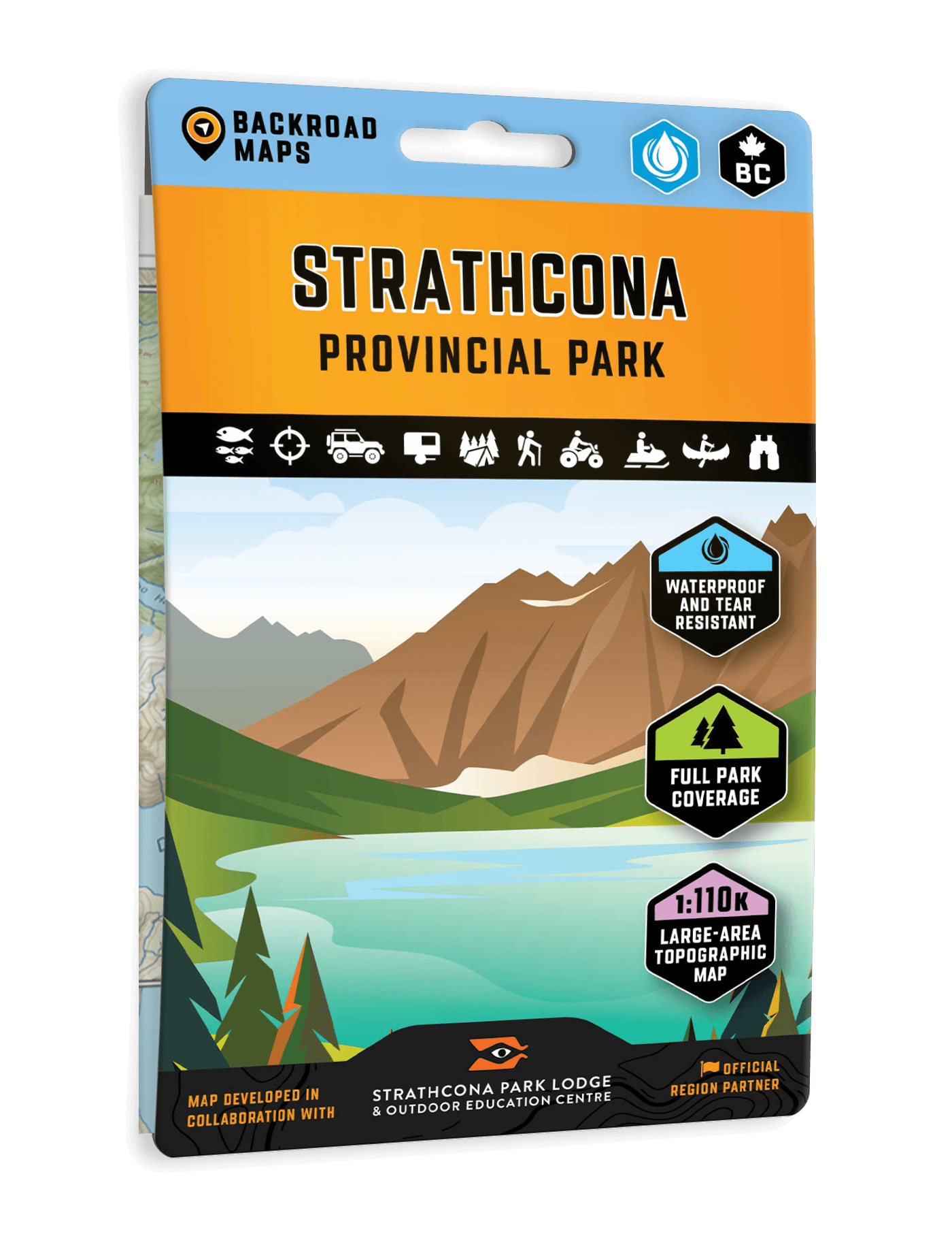 Strathcona Provincial Park BC - Park Map
