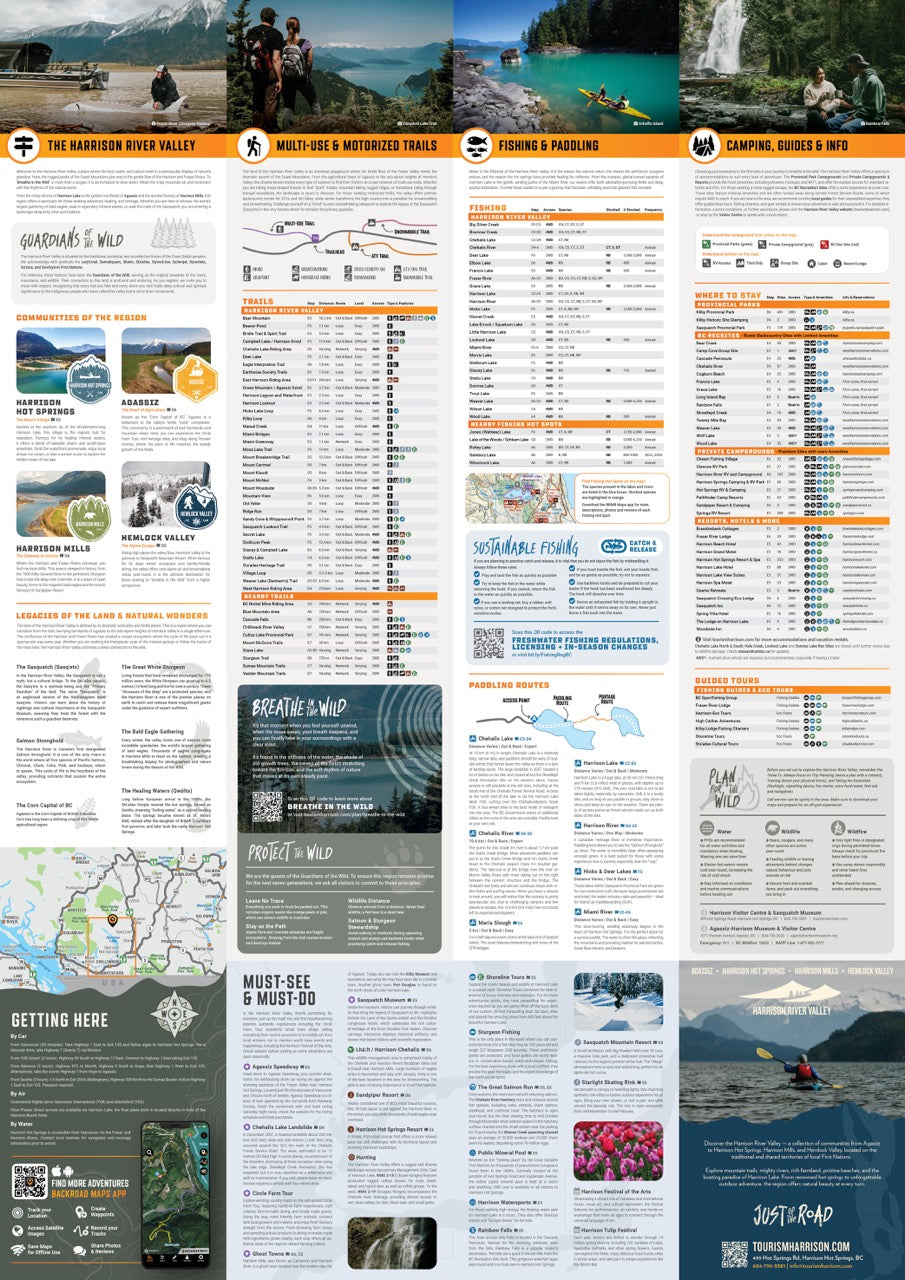 Harrison River Valley BC - Destination Map