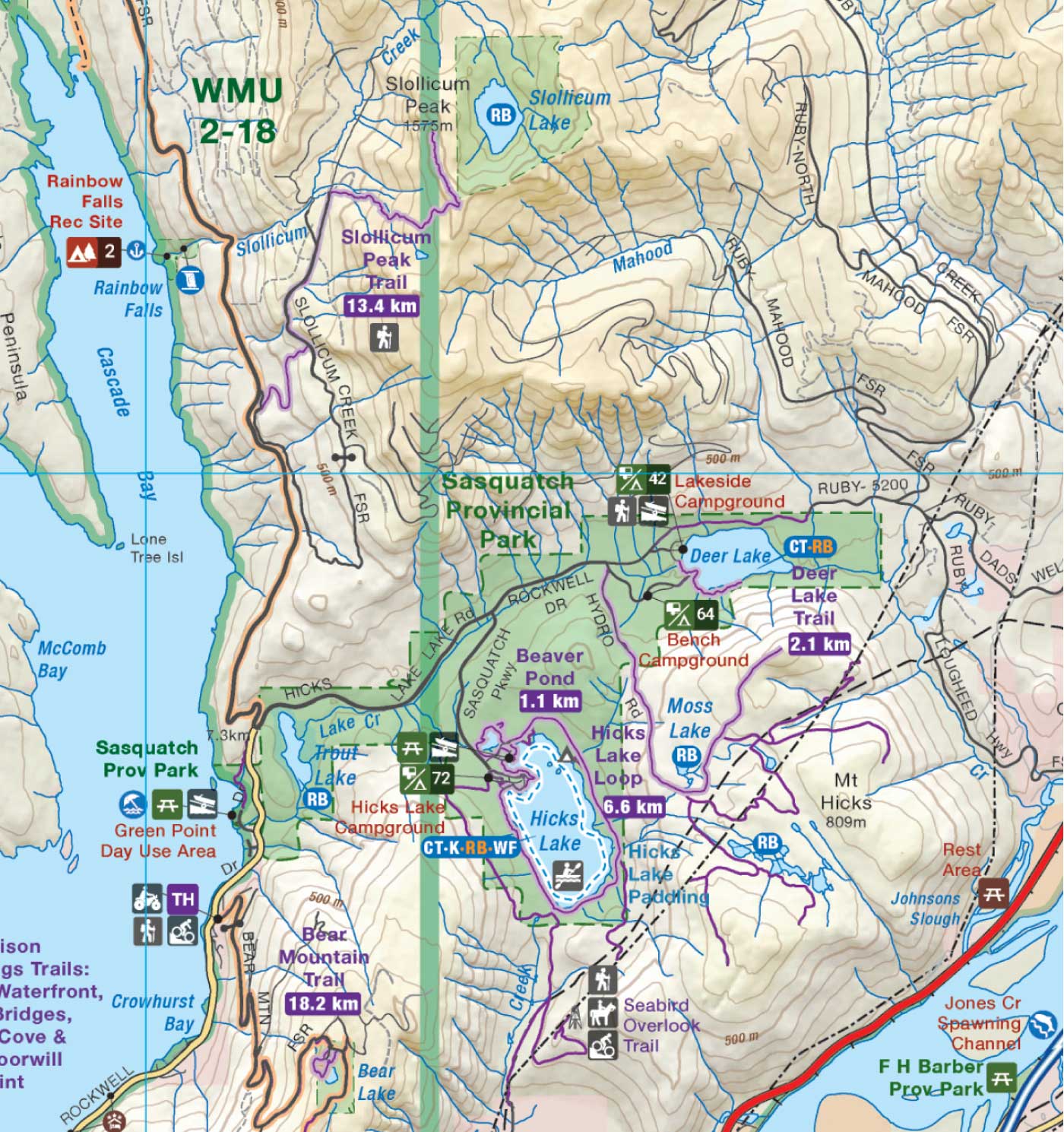 Harrison River Valley BC - Destination Map