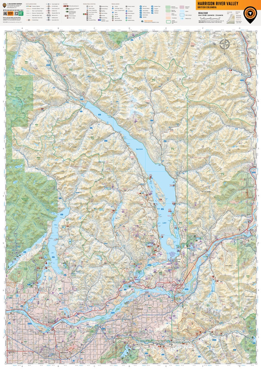 Harrison River Valley BC - Destination Map