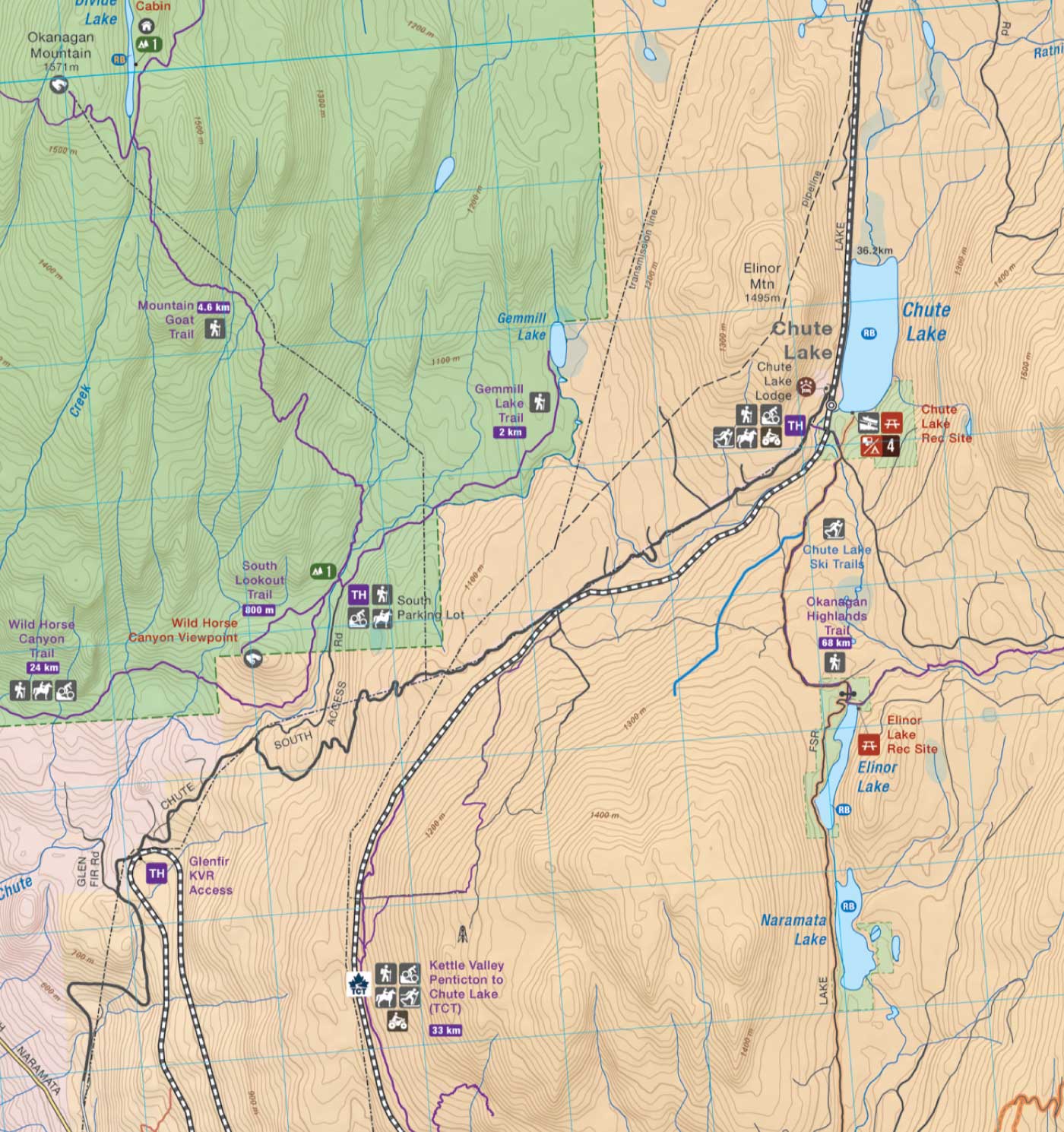 Naramata Bench BC - Destination Map