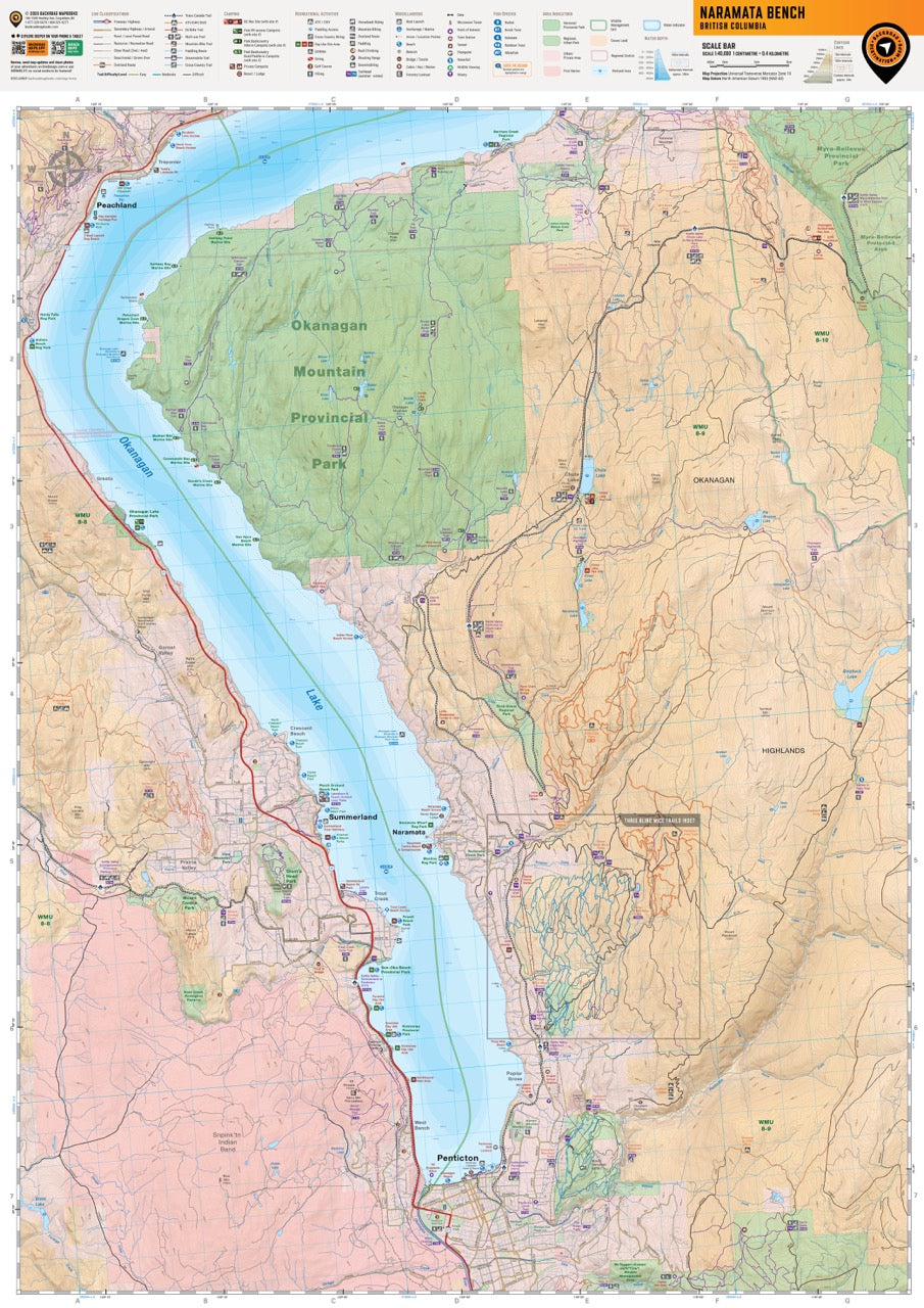 Naramata Bench BC - Destination Map