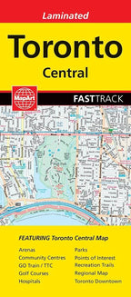 Toronto (ON) Street Map Fast Track - Laminated