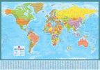World Wall Map 40x28 - Laminated (with Index) -  MapArt