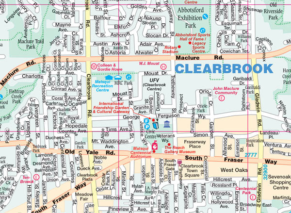 Abbotsford & Mission Street Map - Pocket Size