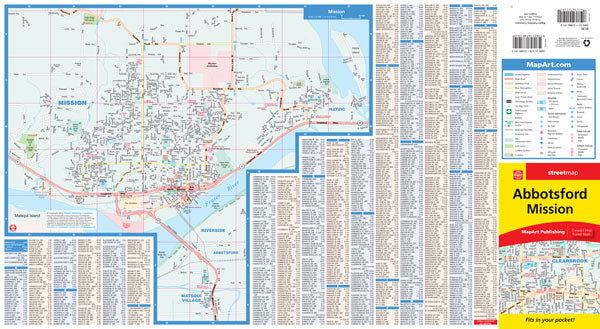 Abbotsford & Mission Street Map - Pocket Size