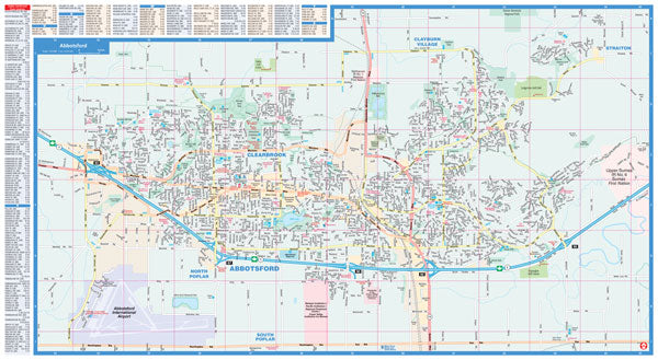 Abbotsford & Mission Street Map - Pocket Size