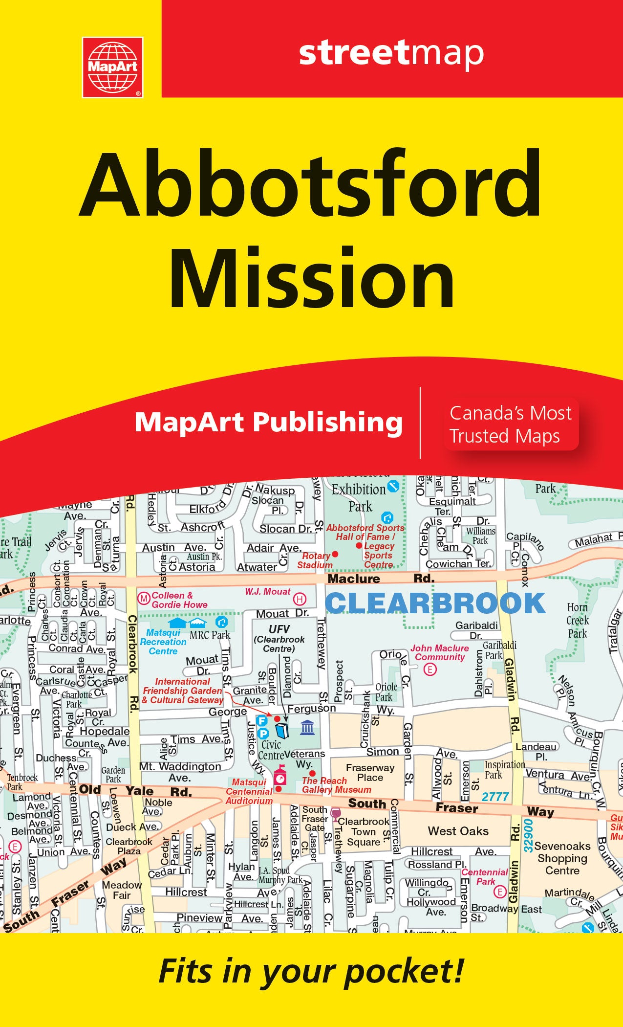 Abbotsford & Mission Street Map - Pocket Size
