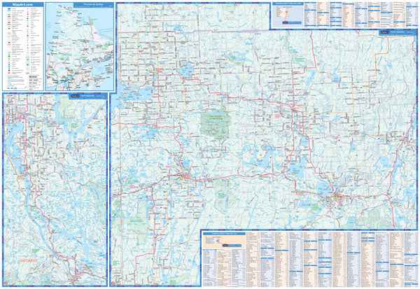 Abitibi-Témiscamingue (QC) Road Map - French -  MapArt