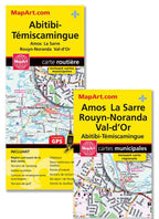 Abitibi-Témiscamingue (QC) Road Map - French -  MapArt