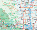 Alberta Road Map Fast Track - Laminated -  MapArt