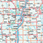 Alberta Wall Map 41x59 - Laminated -  MapArt