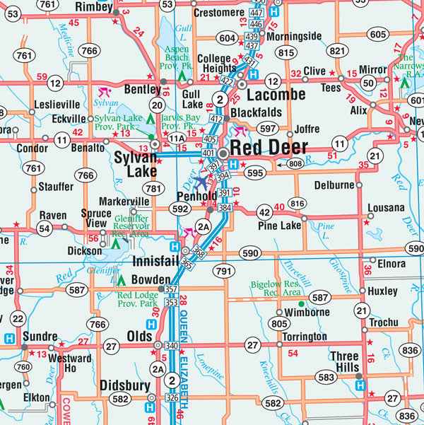 Alberta Wall Map 41x59 - Laminated -  MapArt