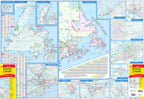 Atlantic Canada Road Map -  MapArt