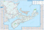 Atlantic Canada Wall Map 59x41 - Laminated -  MapArt