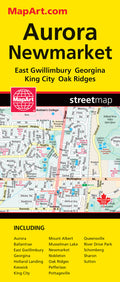 Aurora & Newmarket (ON) Street Map -  MapArt