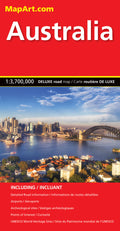 Australia Deluxe Road Map -  MapArt