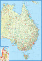 Australia Deluxe Road Map -  MapArt