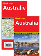 Australia Deluxe Road Map -  MapArt