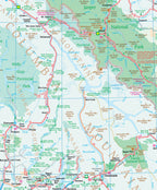 British Columbia Alberta Road Map Fast Track - Laminated -  MapArt