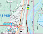 Banff, Jasper & Canmore (AB) Street Map - Pocket Size -  MapArt
