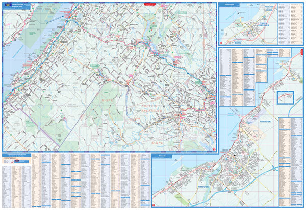 Bas-St-Laurent (QC) Street Map -  MapArt