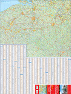 Benelux (Belgium, Netherlands, Luxembourg) Road Map -  MapArt