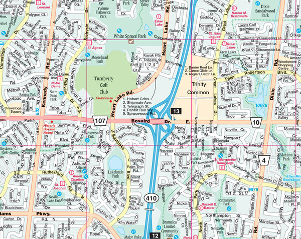 Brampton (ON) Street Map -  MapArt