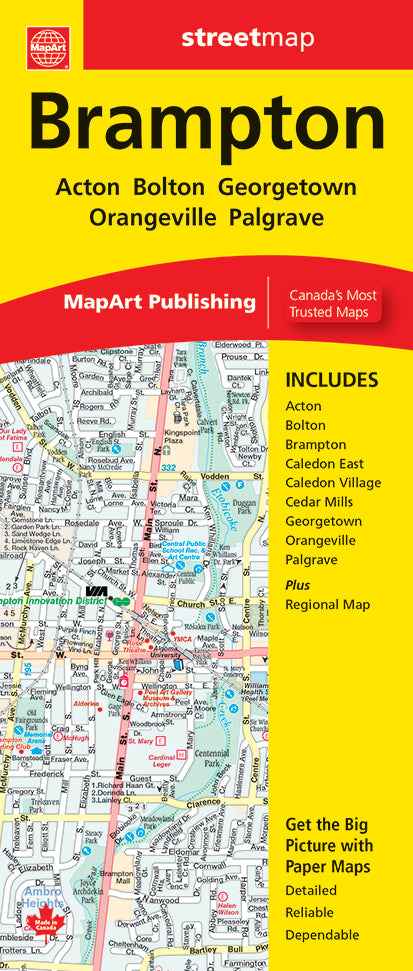 Brampton (ON) Street Map -  MapArt