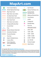 British Columbia Road Map -  MapArt