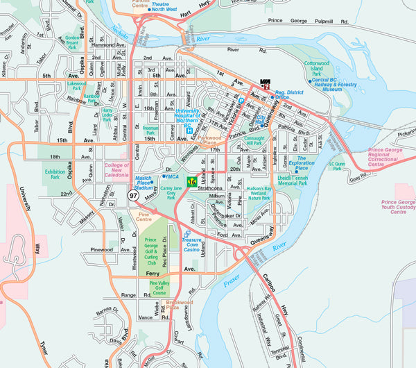 British Columbia Road Map -  MapArt