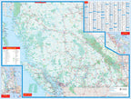 British Columbia Road Map Fast Track - Laminated -  MapArt