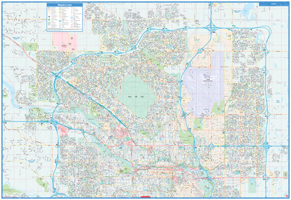 Calgary (AB) Street Map -  MapArt