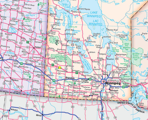 Canada Road Map -  MapArt