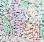 Canada Road Map Fast Track - Laminated -  MapArt