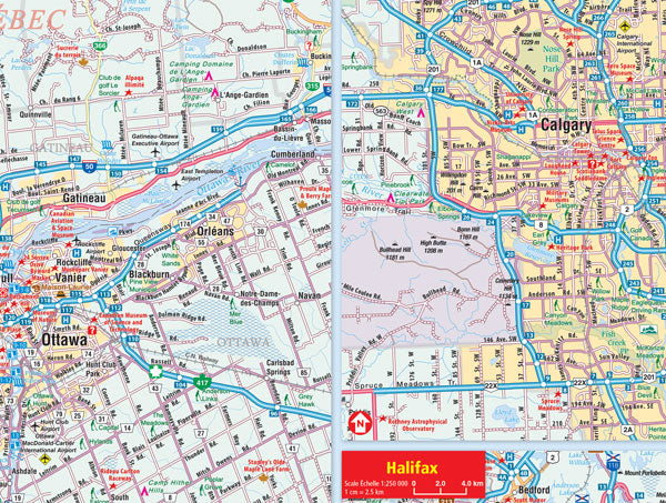 Canada Road Map Fast Track - Laminated -  MapArt