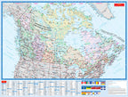 Canada Road Map Fast Track - Laminated -  MapArt