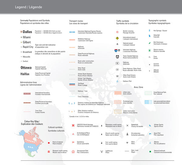 Canada USA Road Atlas