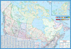 Canada Wall Map 48x33 - Laminated -  MapArt