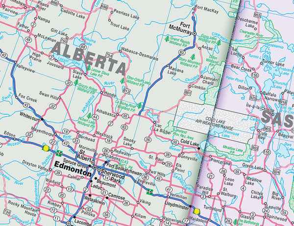 Canada Wall Map 48x33 - Laminated -  MapArt