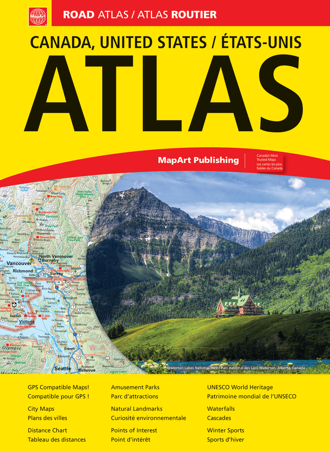 Canada USA Road Atlas