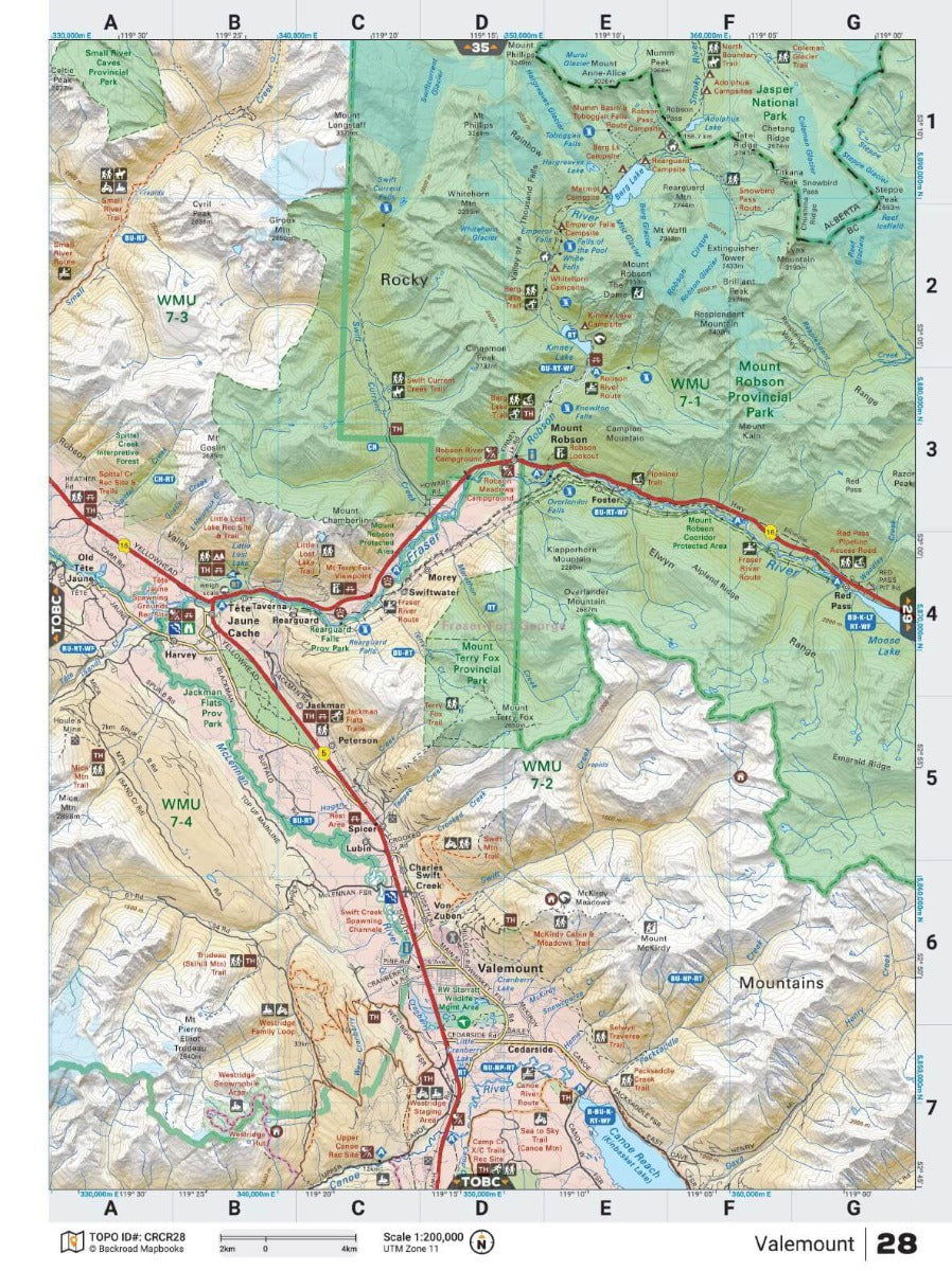 Canadian Rockies Backroad Mapbook - Backroad Maps